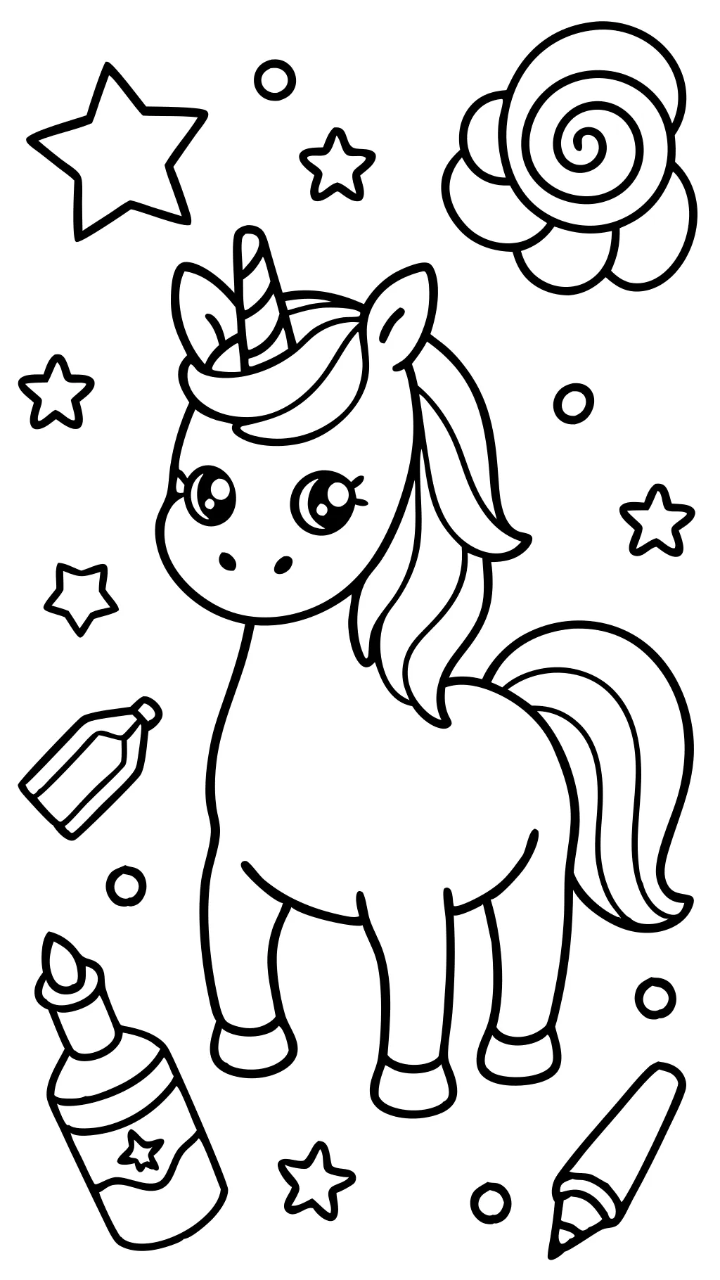 craftycorn coloring page